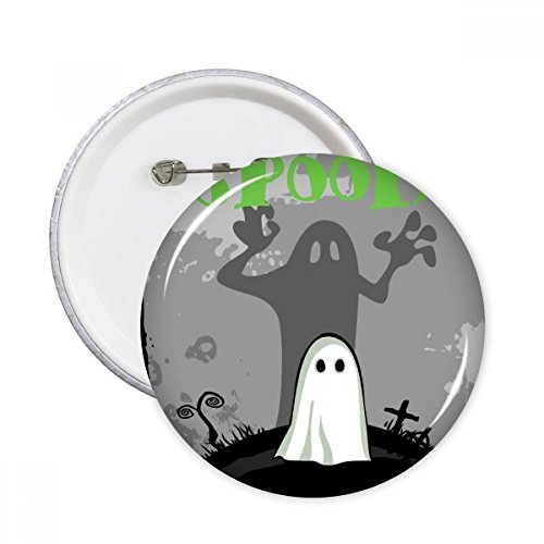 Pins badge Halloween bouton rond déco vêtement lot de 5