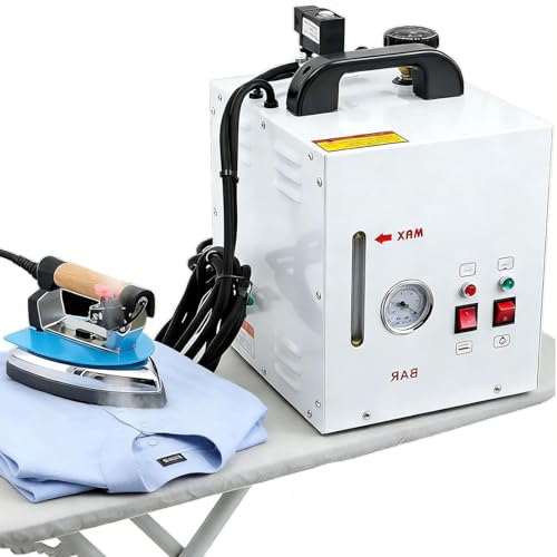 DPQYJPP Estación Planchado a Vapor Industrial Acero Inoxidable: Plancha eléctrica 1600 W con Caldera 900 W y depósito 4 L; para Tiendas Ropa, lavanderías, tintorerías, talleres sastrería DPQYJPP Estación Planchado a Vapor Industrial Acero Inoxidable: Plancha eléctrica 1600 W con Caldera 900 W y depósito 4 L; para Tiendas Ropa, lavanderías, tintorerías, talleres sastrería