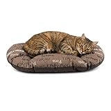 Ferplast Cuscino Cane e Gatto RELAX 55/4, Lettino per Cani Gatti Animali Domestici, Materassino, Cuscino Imbottito per Cuccia Cane e Gatto, Ovale, Cotone Morbido, Lavabile, 55 x 36 cm