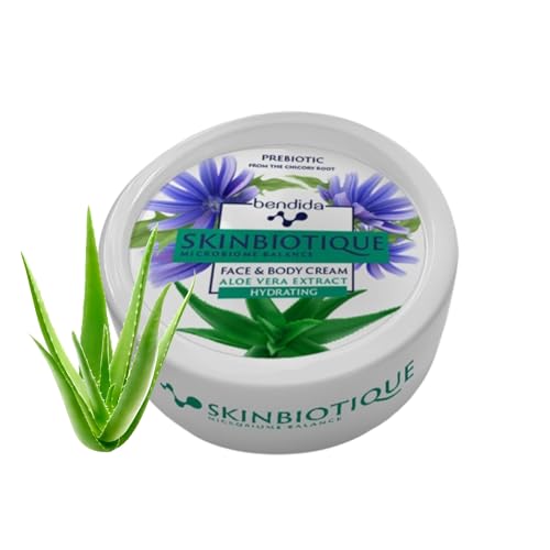 Bendida SKINBIOTIQUE Crema viso e corpo 150 ml | Aloe Vera e PreBIULIN FOS | Crema idratante delicata per viso e corpo – assorbe rapidamente, non unge, per ogni tipo di pelle