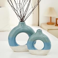Donut Vase-blue-2 Sets