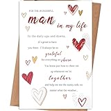 gerdiny Anniversary Card Gift for Husband Boyfriend, Wedding Anniversary Cards Gifts for Husband Men, Birthday Card Gift for Husband from Wife