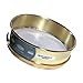 Advantech Brass Test Sieves with Stainless Steel Wire Cloth Mesh, 12" Diameter, #70 Mesh, Half Height