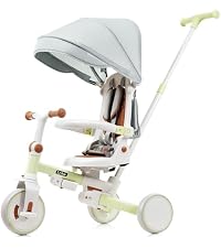 Amazon.co.jp: 子供用三輪車 折りたたみ 手押し かじとり おしゃれ