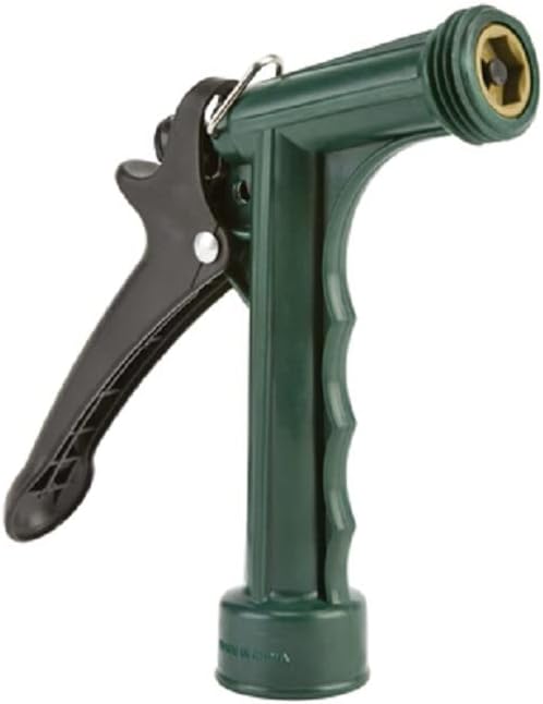 Green Poly Adjustable Threaded Pistol Garden Hose Nozzle - Pack of (16)