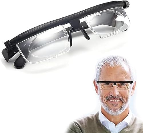 Adjustable Reading Glasses for Women and Men - Designed for Reading, Driving & Travel, Portable, Durable & Stylish