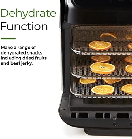 Emperial 12L Air Fryer Oven 1800W with Rotisserie, Dehydrator, Digital Display, Timer, 12 Pre-Set Modes and Adjustable Temperature Control for Healthy Oil Free & Low-Fat Cooking