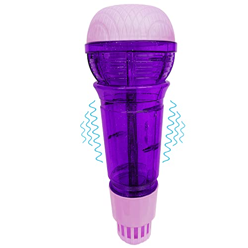 Lolakee Echo Mic for Kids and Toddlers Durable and Lightweight Music Singing Toys Speech Therapy Feedback Toy Fun Supplies for Birthday Picnic BBQ Holiday Party(No Battery Needed Purple)