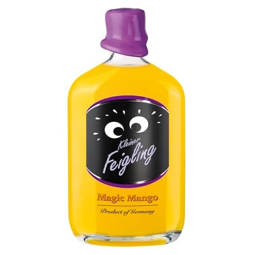 Kleiner Feigling Magic Mango (1 x 500ml) – Feinster Vodka mit intensivem Mangogeschmack – Der kultige Party-Schnaps für jede Feier – Frech, fruchtiger Shot – 15 % Vol.