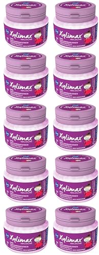Pastilles Fazer Xylimax Moomin au xylitol après repas | Pack de 10 boîtes de 85g