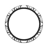 【Matériau de haute qualité】: les jolies housses de volant sont fabriquées en néoprène, respectueux de l'environnement, inodore, antidérapant et résistant à la chaleur, respirant et confortable pour toutes les saisons. Les jolis accessoires de dessous de verre de voiture sont fabriqués en caoutchouc, absorbant la transpiration, respirants, antidérapants et faciles à nettoyer.