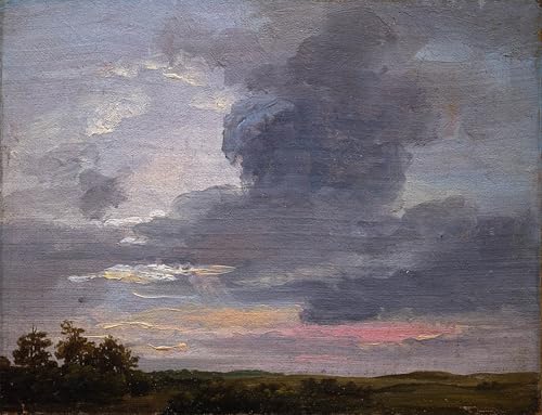 Peinture pour la décoration d'une chambre zen avec cette image sur toile paysage de nuages