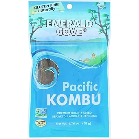 Emerald Cove Pacific Kombu (Dried Seaweed), 1.76-Ounce Bags (Pack of 6) Cover