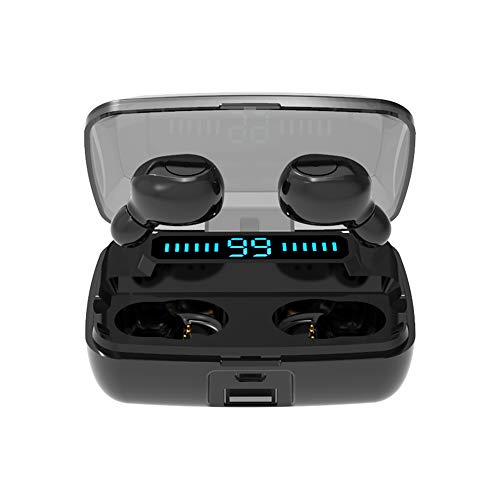 Merymall Auricolari Bluetooth 5.0 Cuffie Senza Fili, Donerton IPX7 Impermeabili Cuffie Bluetooth con 120H Ore di Riproduzione, Hi-Fi Stereo Wireless Cuffie Sport con Mic, Display LCD