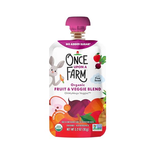 Once Upon a Farm, Organic OhMyMega Veggie, 3.2 Ounce