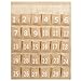 Juvale Cell Phone Storage for Classroom 30-Row Burlap Pocket Chart - 23.6 x 31 in White Farmhouse Jute - Numbered Phone Caddy & Calculator Holder - Wall-Hanging Classroom Organizer