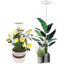ضوء نمو النبات ، ضوء نمو LED ضوء الطيف الكامل للنباتات الداخلية ، ارتفاع قابل للتعديل ، مؤقت أوتوماتيكي ، 5V جهد آمن منخفض