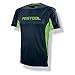 Produktbild Festool 204005 Funktionsshirt Herren XL Blau mit Grünen Bodyeinsätzen