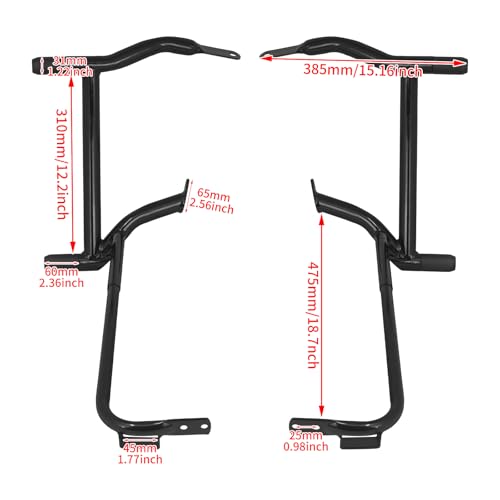Protector para alforjas y barra contra caídas para Harley Touring miniatura 4