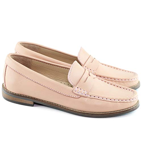 Driver Club Usa Kids Boys/Girls Genuine Leather Made In Brazil Greenwich Rose Napa Penny Loafer 11.5 #TOP3