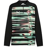 PUMA Portugal Pre Match - Camiseta para hombre, negro/blanco, L