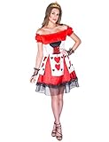 Handwäsche Generique - Herz-Dame Kostüm für Damen rot - L