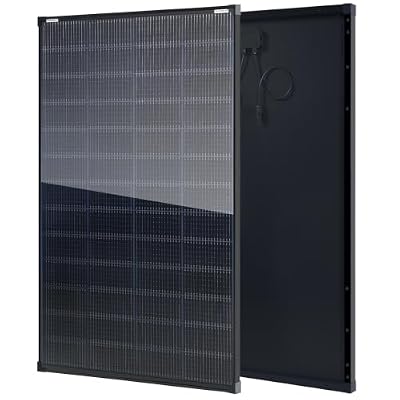 Solar Panels 200 Watt N-Type, 24 Volt 200W Solar Panel 16BB 25.6% High-Efficiency Solar Cell, 24V PV Module Power Charger for Class B Van RV Marine Cabin Roof Home Farm for 12V/24V Systems