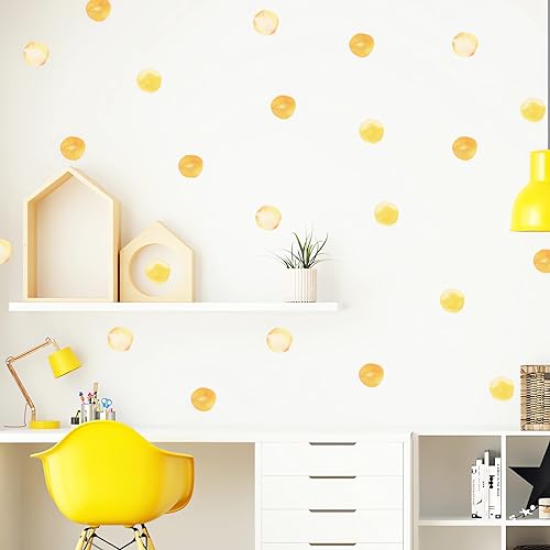 Vinilos decorativos adhesivos de agua color amarillo dorado
