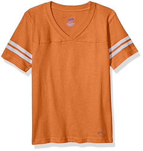Camiseta de futebol feminina Soffe Big Girls, Nectarine, X-Small
