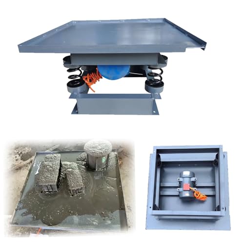 Hydravex Table Vibrante en BéTon, Plate-Forme Vibrante en BéTon 220 V, Plate-Forme Vibrante en Acier Inoxydable, Banc D'Essai 2860 TR/Min Et Bloc De Vibration, 50 X 50 Cm