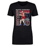 500 LEVEL Brittney Griner Atlanta Dream Shirt for Women - Brittney Griner Atlanta Dream Player Number WHT (Black, Large)