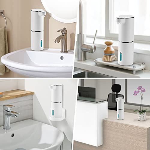 Automatic Hand Soap Dispenser, 300Ml Touchless Rechargeable Foaming Soap Dispenser, 3-Level Adjustable Foam Volume,Wall Mounted Waterproof Hand Soap Dispenser For Home Bathroom, Kitchen, #TOP7