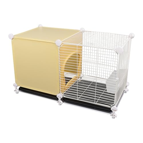 Galinheiro de metal com design de ventilação - Caixa de chocadeira externa com bandeja removível par