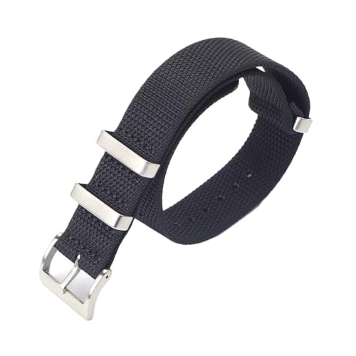 Bracelet de montre en nylon robuste avec boucle en acier inoxydable résistant