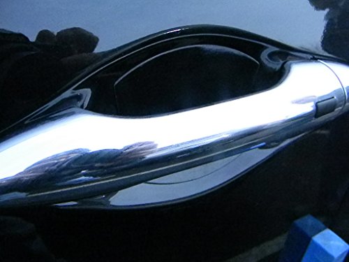 Gloss Black Auto Accessory Door Handle Trim Molding Scratch Cover Guards 4 Door Pack #TOP3
