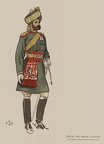 Poster Th Bengale Cavalry John Charlton toile sans cadre 58x90 cm décoration salon chic