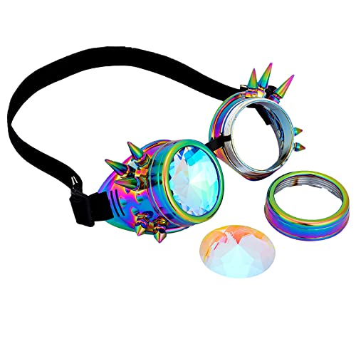 Lunettes Kaléidoscope Florata - Verres Multicolores Prisme, Effet Psychédélique - Fête, Festival