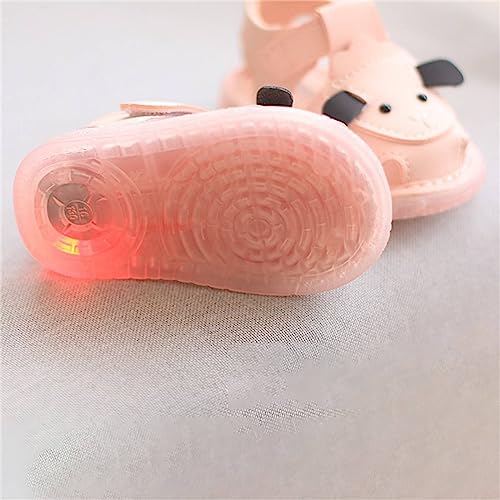 girls sandal size 6 LED Light Shoes Breathable Shoes Open Toe Sandals Baby Softshoe Sandals For Unisex 0 To 182