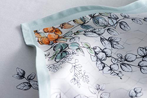 Maison D' Hermine Napkins 100% Cotton Set Of 4 Decorative Napkin Washable Cloth Napkins For Gifts, Home, Wedding, Party & Camping, Whitish Shabby Chique - Thanksgiving/Christmas (20”X20”) #TOP6