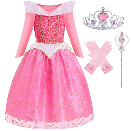 Vestido de Princesa Rosa para Niñas miniatura 1