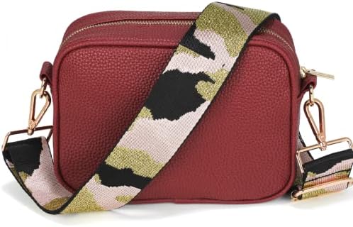 Lily England Cross Body Bag Women - Over the Shoulder Bag with Adjustable Wide Strap & Chain - Versatile Crossbody Bags for Women with Multiple Pockets