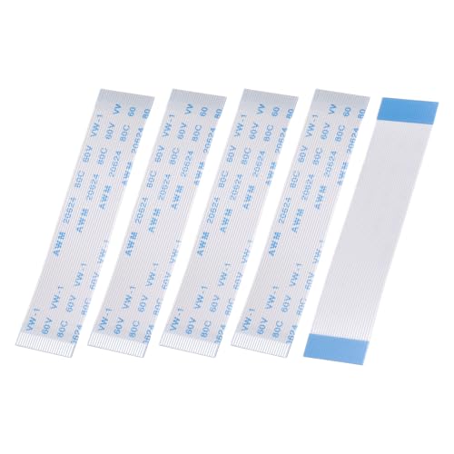 QUARKZMAN 5 szt. Płaski elastyczny kabel Wstążka FFC cienka, 24-pinowy długość 0,5 mm 60 mm (typ A) do drukarki LCD 3D kamera audio laptop