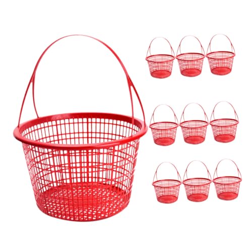 UKCOCO 10pièces Panier à Fruits Avec Poignée Plastique Panier De Pour Pour Shopping Et Stockage