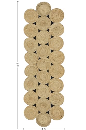 Tapis de couloir en jute antidérapant pour cuisine et escalier