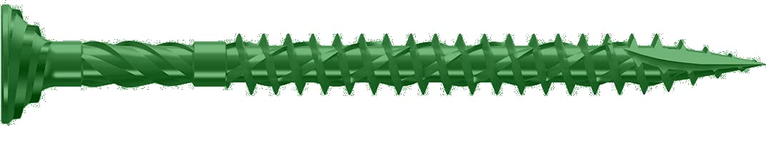 TwisterScrews E-Coat Decking Screws Superior Electropolyseal coated in Tan/Green Self Drilling/Countersinking 1000 Hrs salt spray tested (100, 6 x 140mm Tan)