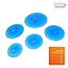 Kitchen + Home Silicone Suction Lids and Food Covers - Set of 5 - Fits various sizes of cups, bowls, pans, or containers!