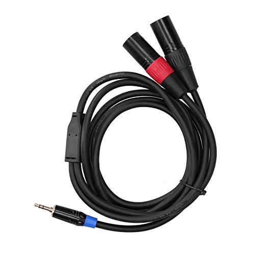 Cable 3.5 mm a 2 XLR macho para interconexión de equipos de música y sonido Zerodis 2