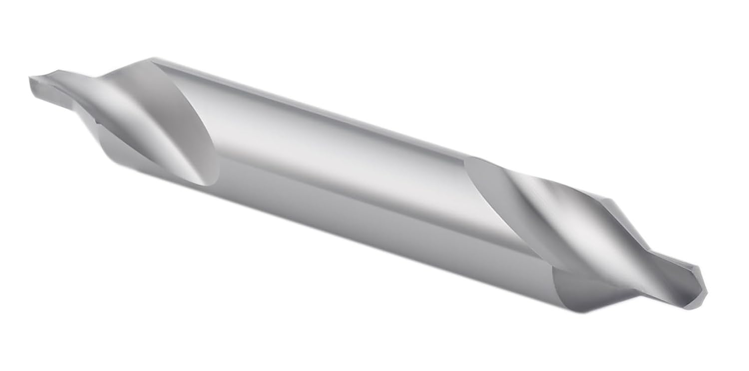Accusize Industrial Tools 0.125'' by 2-1/2'' by 5/16'' Solid Carbide Center Drill Bits, Number 4, 60 Deg, 585-1250