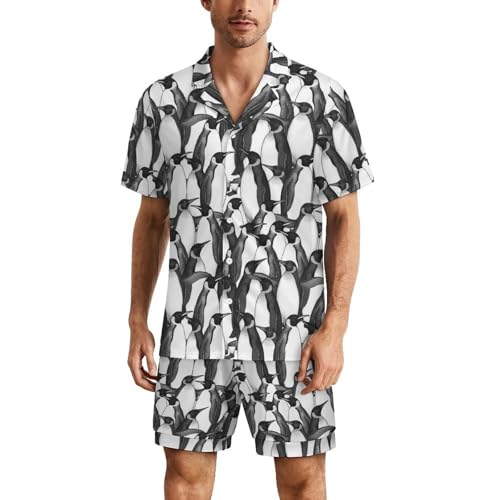 Pyjama pingouins pour hommes vêtement de nuit doux pour retrouver un sommeil paisible