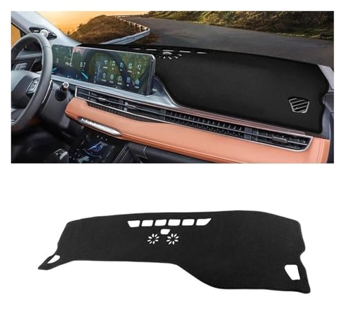 Tsinesla Car Dashboard Cover for Chery for Tiggo 7 for Pro for Max 2021-2023 LHD Car Dashboard Cover Sun Shade Avoid Light Mat Pad Instrument Panel Carpets Dash Board Cover Mat